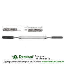 Fomon Bone File Stainless Steel, 21 cm - 8 1/4" Cutting Edge 30 x 8 mm
